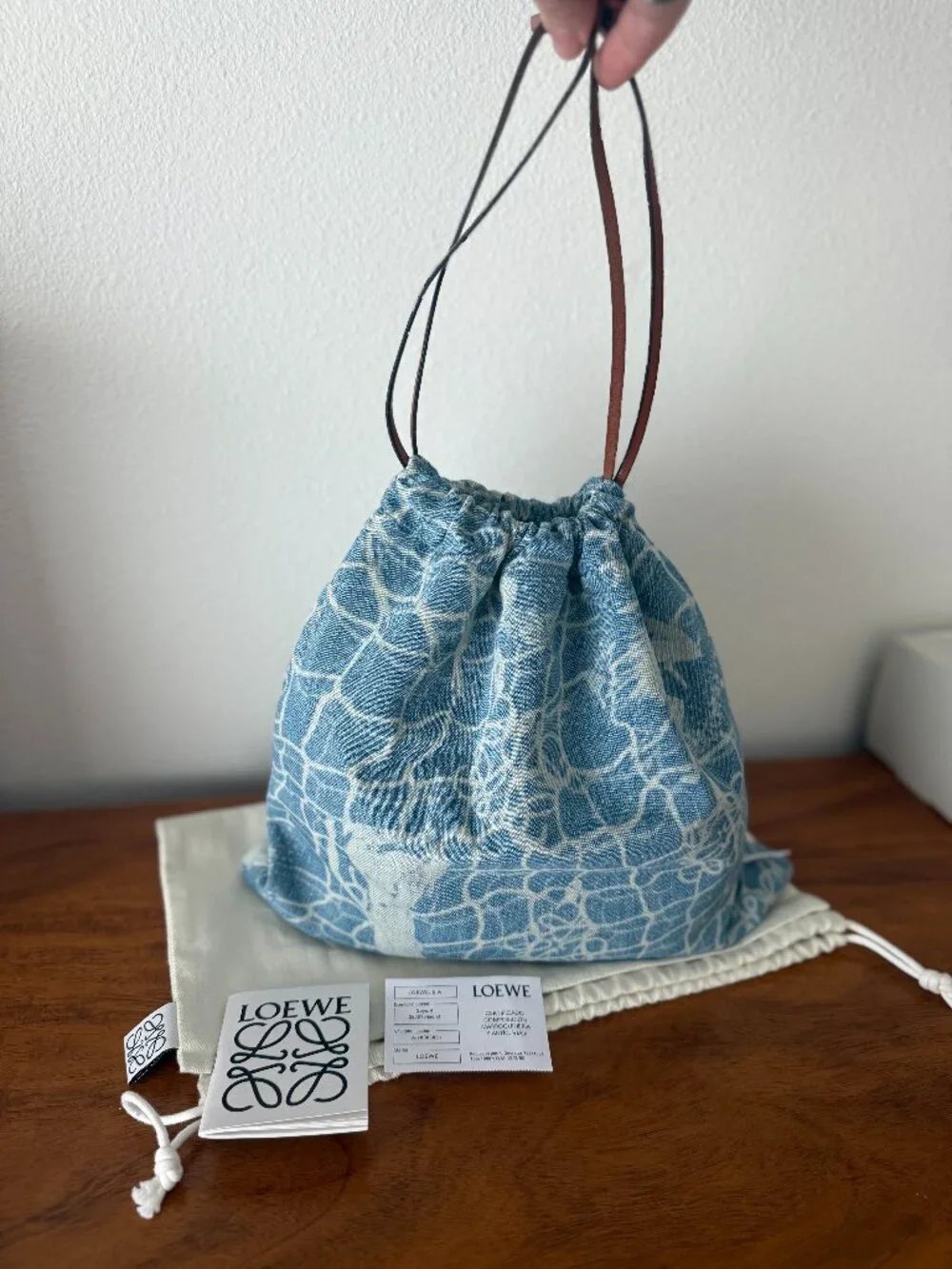 NWT Loewe Ibiza Mermaid Drawsting Pouch
